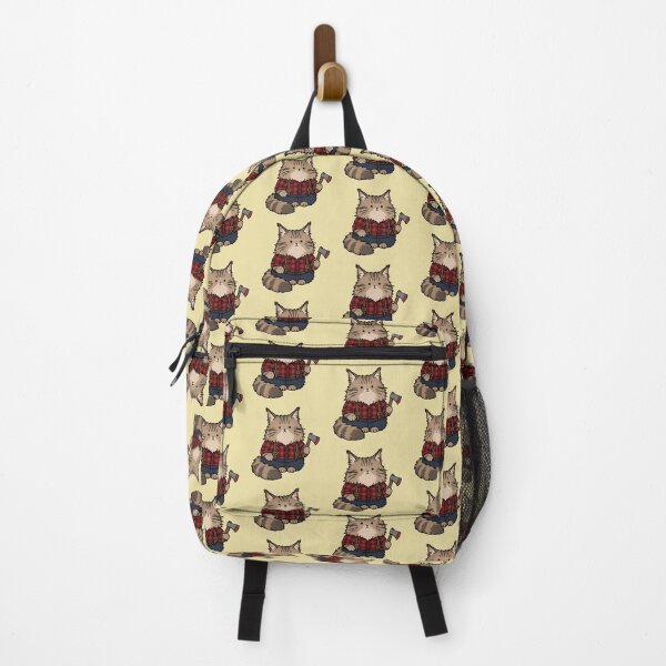Item preview, Cute Lumberjack Cat Sticker designed and sold by MonkiFlipp.