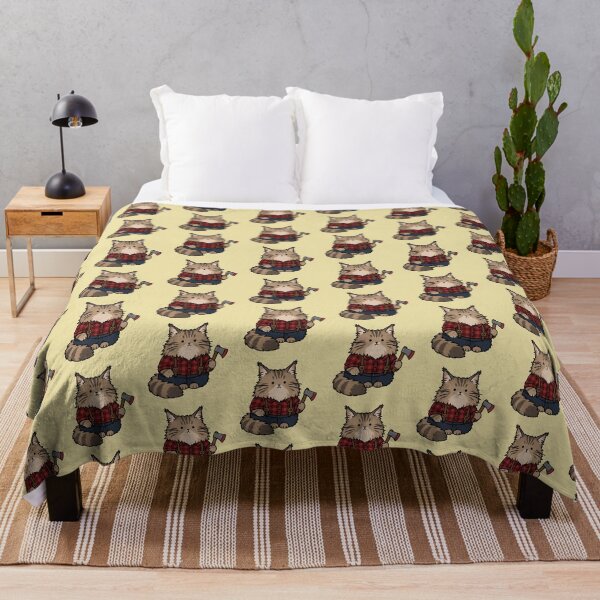 Item preview, Cute Lumberjack Cat Sticker designed and sold by MonkiFlipp.