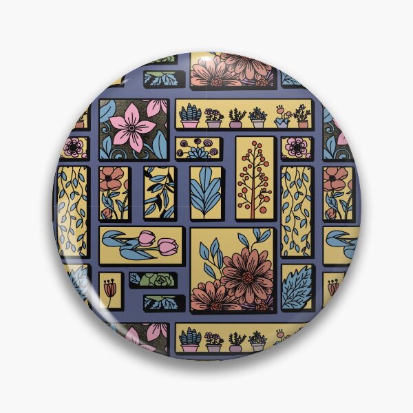 Item preview, Colorful vintage floral seamless art designed and sold by MissSairung.