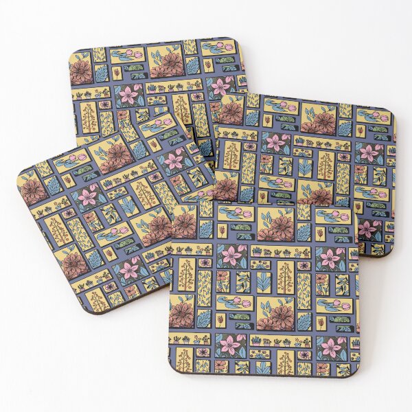 Item preview, Colorful vintage floral seamless art designed and sold by MissSairung.
