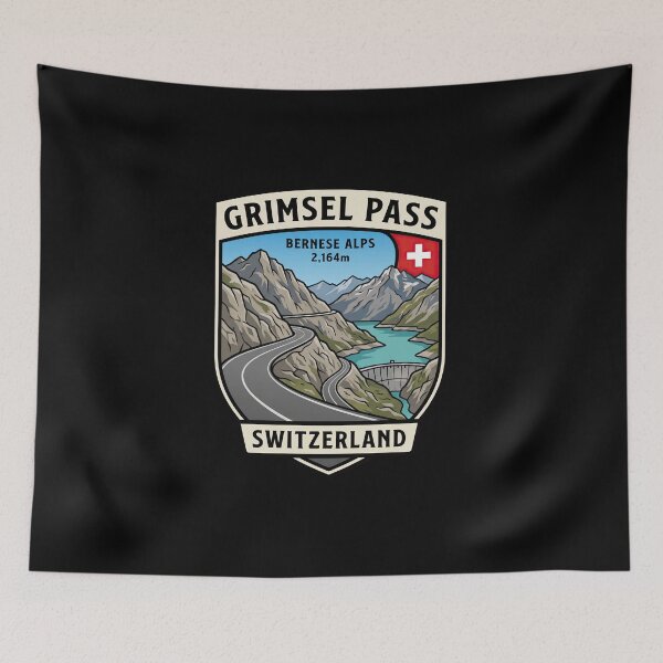 Item preview, Grimsel Pass Scenic Alps Travel Design designed and sold by enzoade.