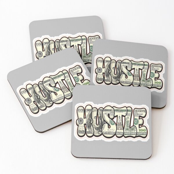 Item preview, Hustle Money Bill Typography Motivation Graphic Sticker designed and sold by zenithdecalco.