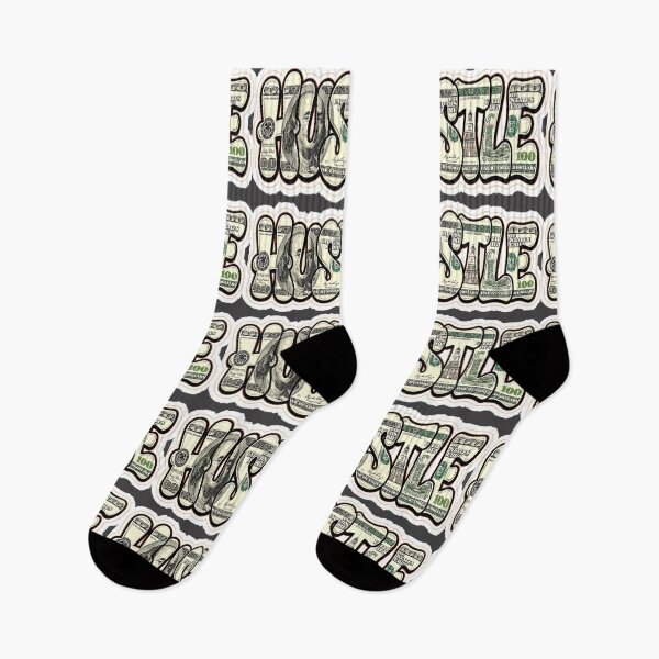 Item preview, Hustle Money Bill Typography Motivation Graphic Sticker designed and sold by zenithdecalco.
