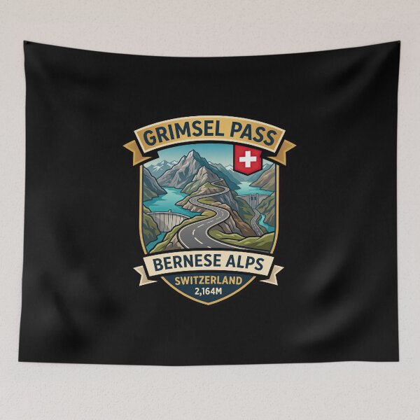 Item preview, Grimsel Pass Legendary Alpine Pass Graphic designed and sold by enzoade.