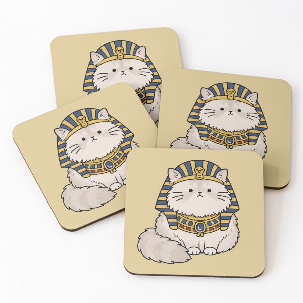 Item preview, Cute Egyptian Pharaoh Cat Sticker designed and sold by MonkiFlipp.