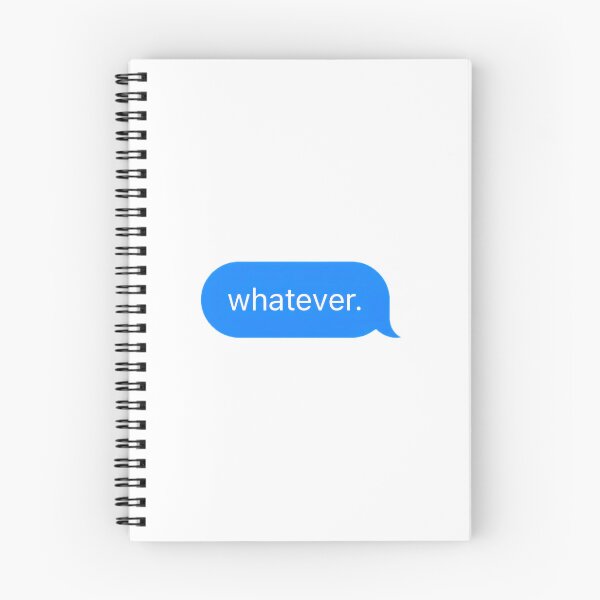 Item preview, "whatever." Text Message designed and sold by PrettiPrintts.