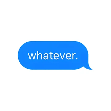 Artwork thumbnail, "whatever." Text Message by PrettiPrintts