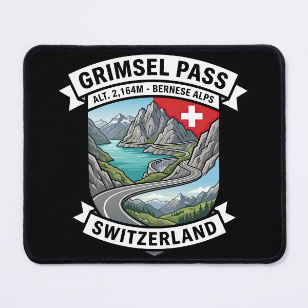 Item preview, Grimsel Pass Swiss Mountain Adventure Artwork designed and sold by enzoade.