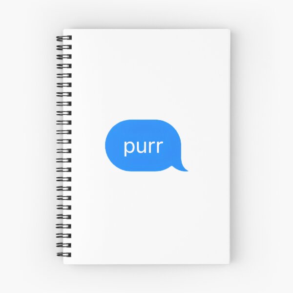 Item preview, "purr" Text Message designed and sold by PrettiPrintts.