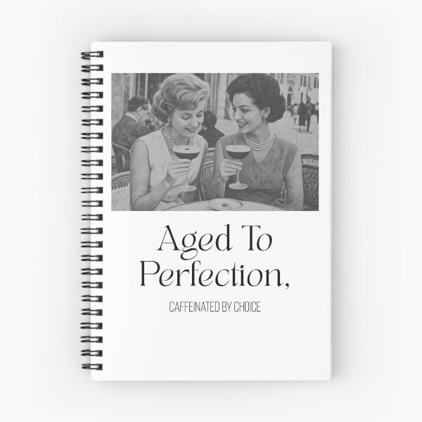 Item preview, Aged to Perfection, Caffeinated by Choice | Vintage Coffee Lover Aesthetic Retro espresso martini Lovers designed and sold by luckyhue.