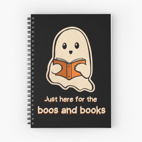Item preview, Just Here for the Boos and Books Ghost Halloween Sticker designed and sold by Fanverse Merchandise.