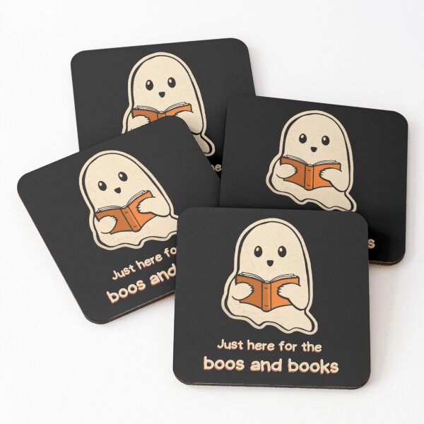 Item preview, Just Here for the Boos and Books Ghost Halloween Sticker designed and sold by Fanverse Merchandise.