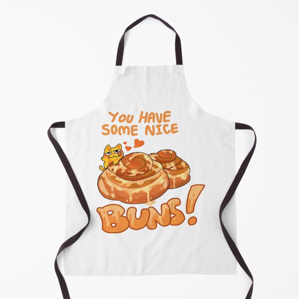 Item preview, You Have Some Nice Buns Funny Sarcastic Cat Cinnamon Roll Art designed and sold by SaltyGull.