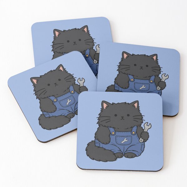 Item preview, Cute Mechanic Cat  designed and sold by MonkiFlipp.