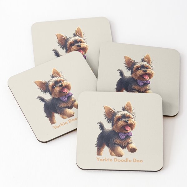 Item preview, Yorkie Doodle Doo designed and sold by TeeHee Puns.