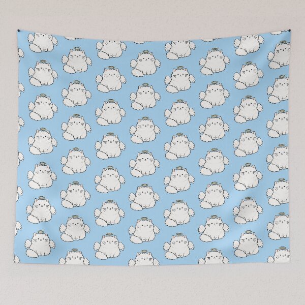 Item preview, Cute Angel Cat Sticker designed and sold by MonkiFlipp.