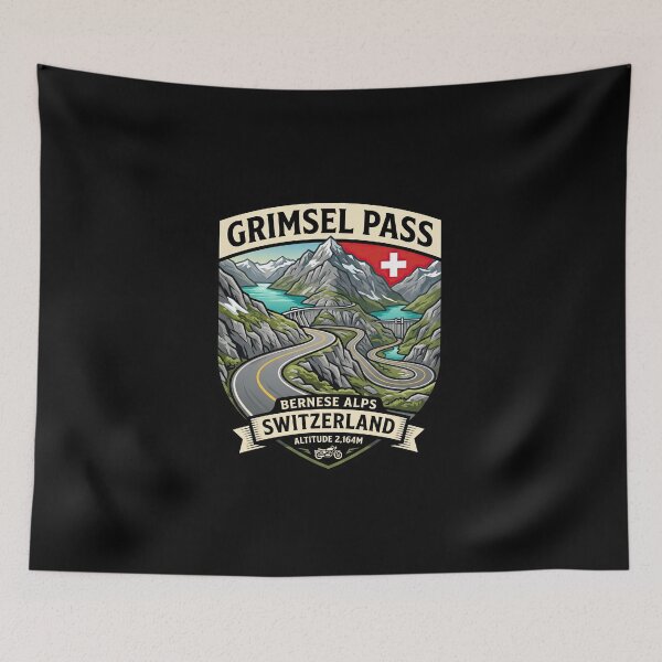 Item preview, Grimsel Pass Scenic Mountain Route Artwork designed and sold by enzoade.