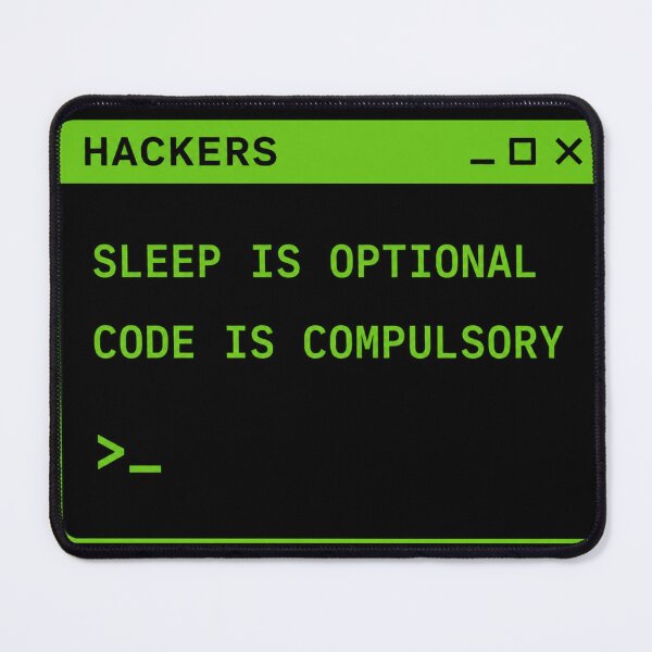 Item preview, Hackers: Sleep is optional Code is Compulsory designed and sold by Kushwaha18.