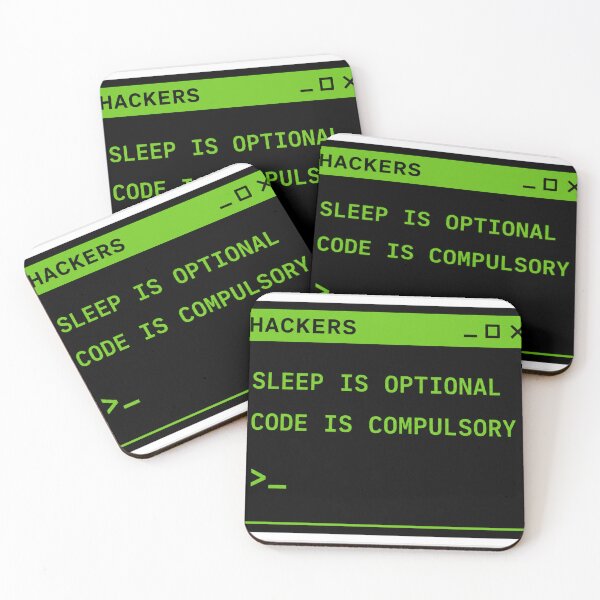 Item preview, Hackers: Sleep is optional Code is Compulsory designed and sold by Kushwaha18.