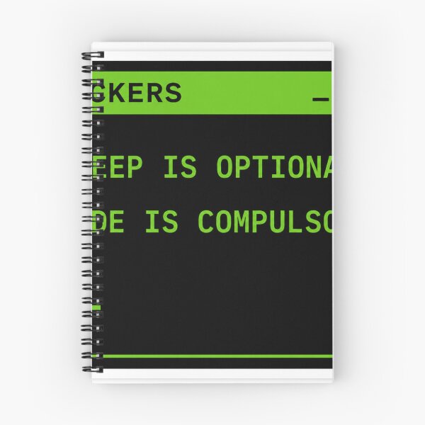 Item preview, Hackers: Sleep is optional Code is Compulsory designed and sold by Kushwaha18.