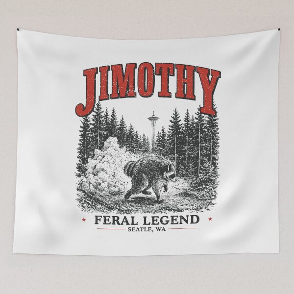 Item preview, Jimothy Feral Legend Viral Divertido amante de los mapaches designed and sold by suhairee-studio.