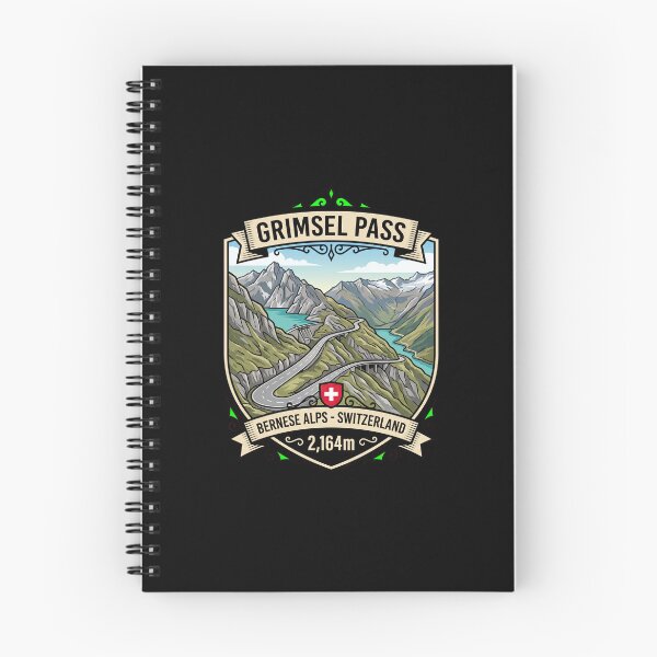 Item preview, Grimsel Pass Swiss Alps Motorcycle Design designed and sold by enzoade.
