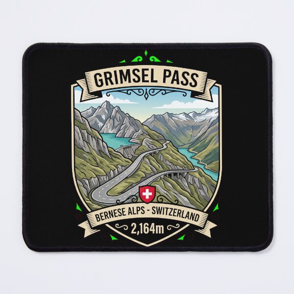 Item preview, Grimsel Pass Swiss Alps Motorcycle Design designed and sold by enzoade.