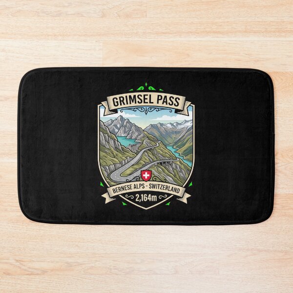 Item preview, Grimsel Pass Swiss Alps Motorcycle Design designed and sold by enzoade.
