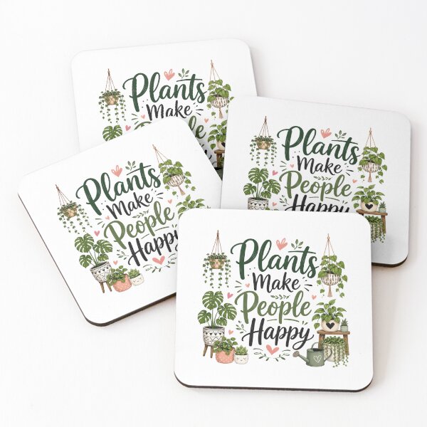 Item preview, Plants make people happy designed and sold by nimmitrends.