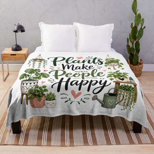 Item preview, Plants make people happy designed and sold by nimmitrends.