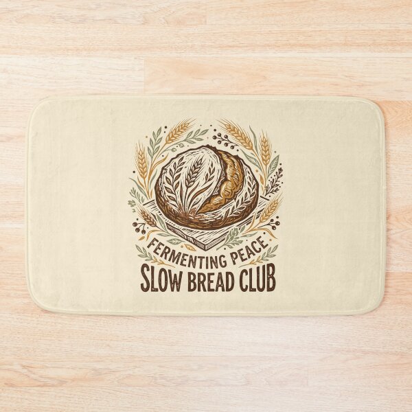 Item preview, Fermenting Peace Slow Bread Club Sourdough Baker Line Art designed and sold by SplashTastic.