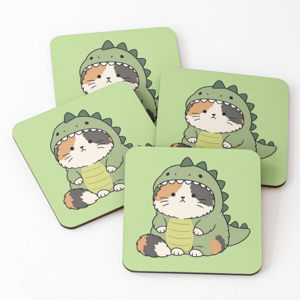 Item preview, Cute Dinosaur Cat Sticker designed and sold by MonkiFlipp.