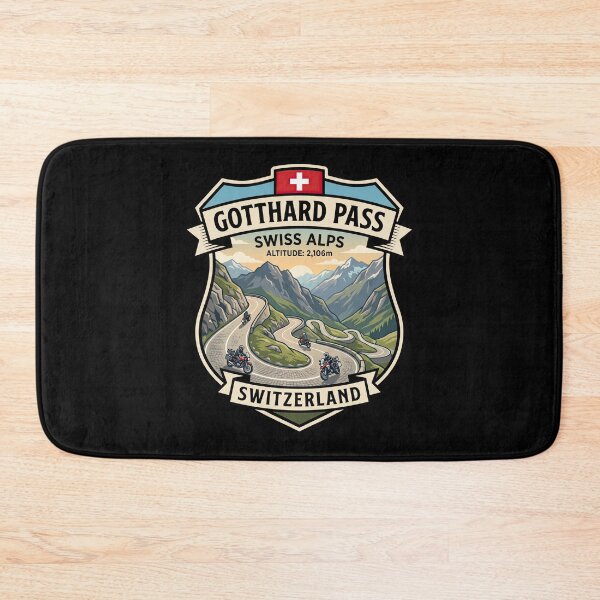 Item preview, Grimsel Pass Switzerland Alpine Road Graphic designed and sold by enzoade.