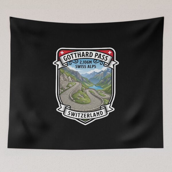 Item preview, Gotthard Pass Mountain Road Heritage Design designed and sold by enzoade.