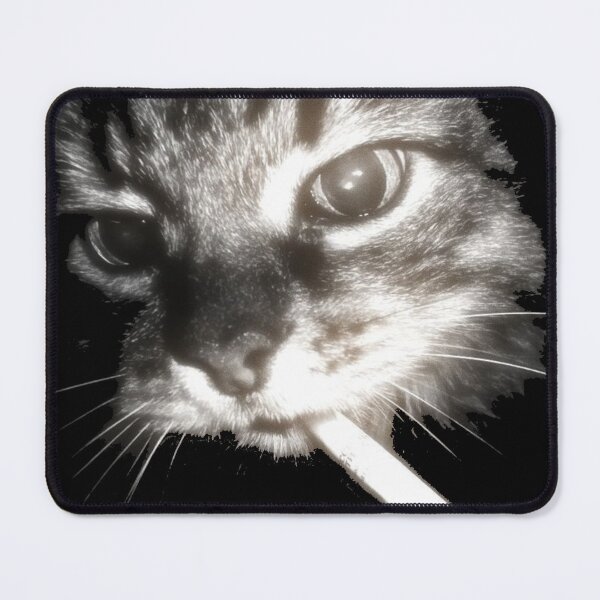 Item preview, Gritty Smoking Tabby Cat designed and sold by KitsuneKraze.