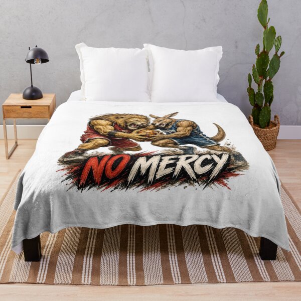 Item preview, No Mercy Basketball Sticker – Lion vs Kangaroo Sports Showdown Art designed and sold by Felixuss.