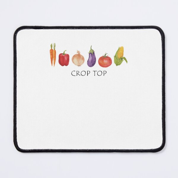 Item preview, Crop top Gardening Funny Vegetables designed and sold by nosu-art-pod.