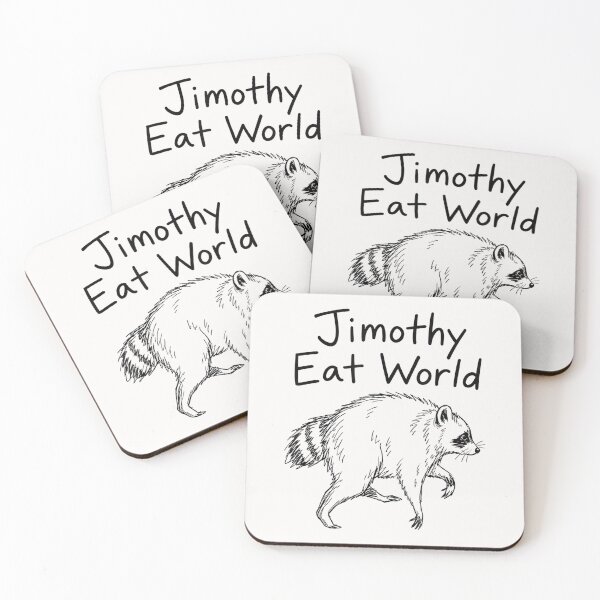 Item preview, Jimothy Eat World Funny Viral Raccoon Seattle Trash Panda designed and sold by AnitaBice.