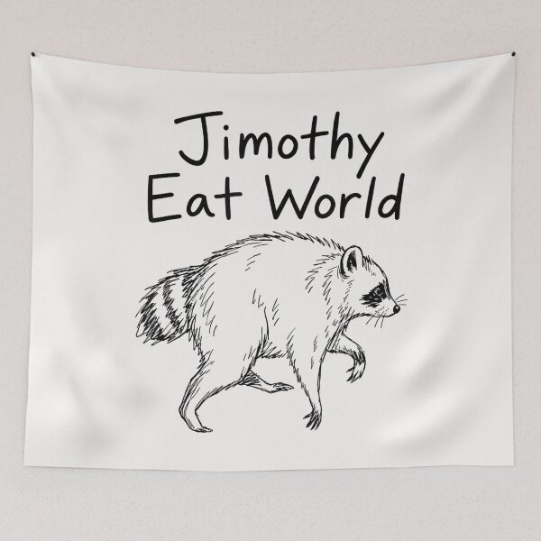 Item preview, Jimothy Eat World Funny Viral Raccoon Seattle Trash Panda designed and sold by AnitaBice.