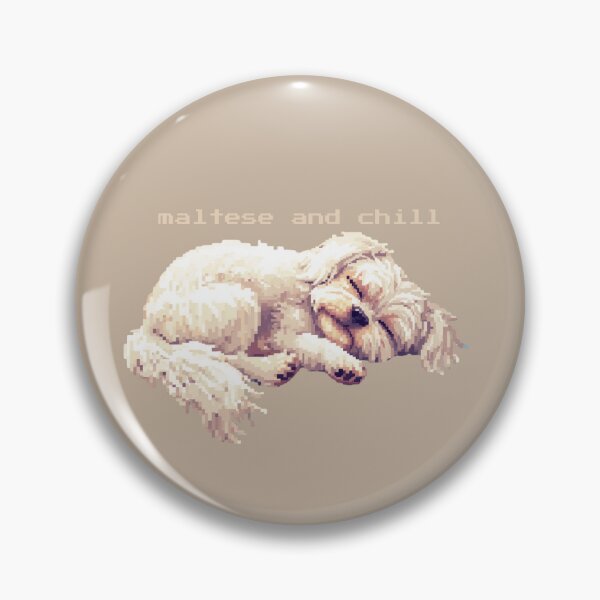 Item preview, Maltese and Chill designed and sold by TeeHee Puns.