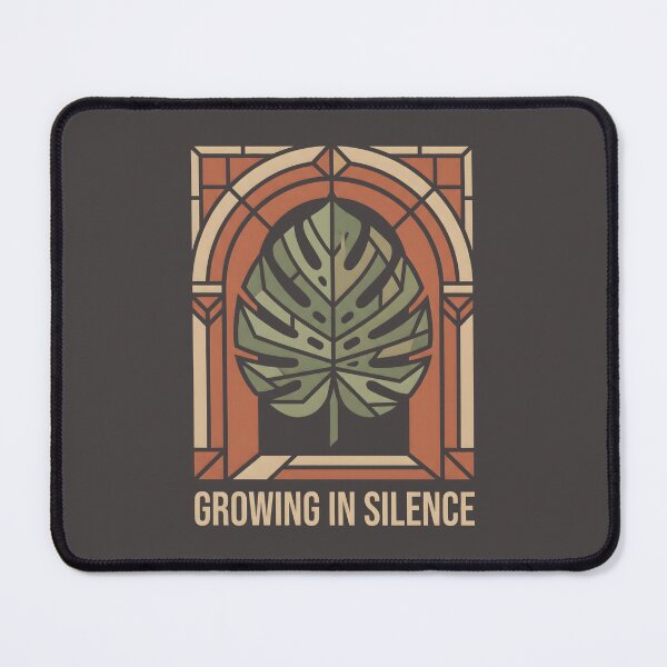 Item preview, Growing In Silence Monstera Leaf Stained Glass Plant Art designed and sold by SplashTastic.