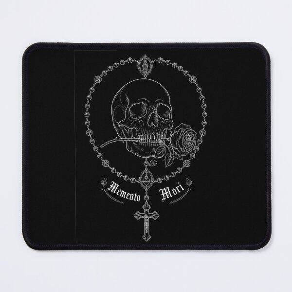 Item preview, Memento Mori Skull Rosary Catholic Line Art designed and sold by Apostolic Art & Apparel.