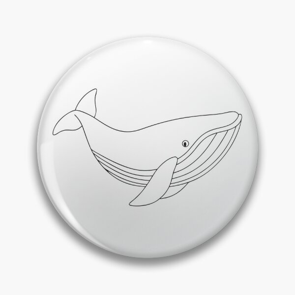 Item preview, Humpback Whale Friendly 2 Line Art Gift designed and sold by OneLine Studio.