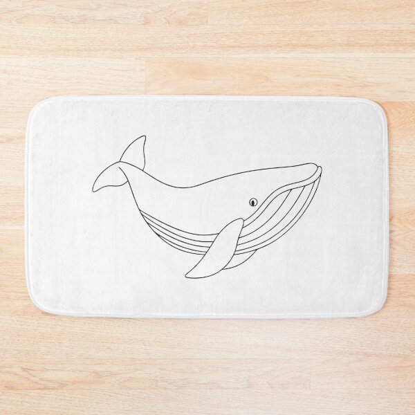 Item preview, Humpback Whale Friendly 2 Line Art Gift designed and sold by OneLine Studio.