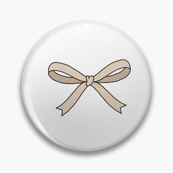 Item preview, Minimal Coquette Bow beige 3 designed and sold by hejlele.