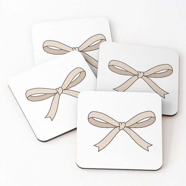 Item preview, Minimal Coquette Bow beige 3 designed and sold by hejlele.