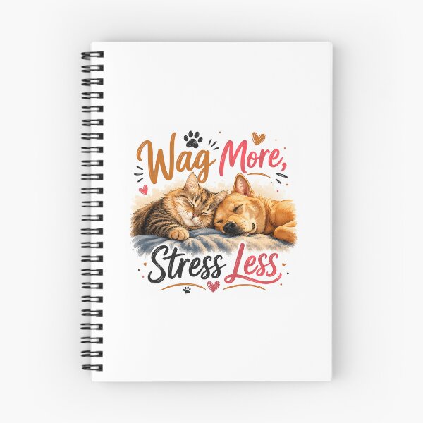Item preview, Wag More, Stress Less designed and sold by KrithigaArts.
