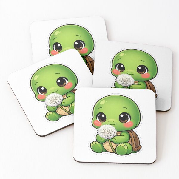 Item preview, Cute Little Turtle Holding A Dandelion designed and sold by Owcomm.