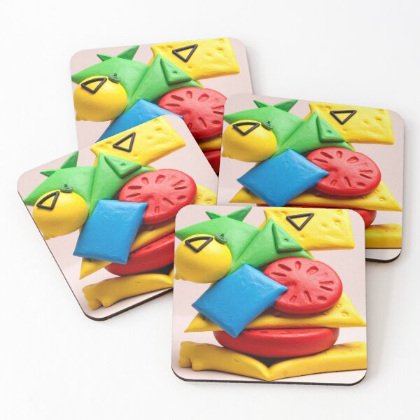 Item preview, discombobulated plaster C colorful geometric abstract design designed and sold by SmashingDeals.