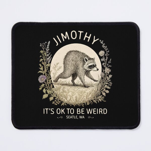 Item preview, Jimothy It's Ok to be Weird, Funny Viral Raccoon Meme designed and sold by studio-ssaam.